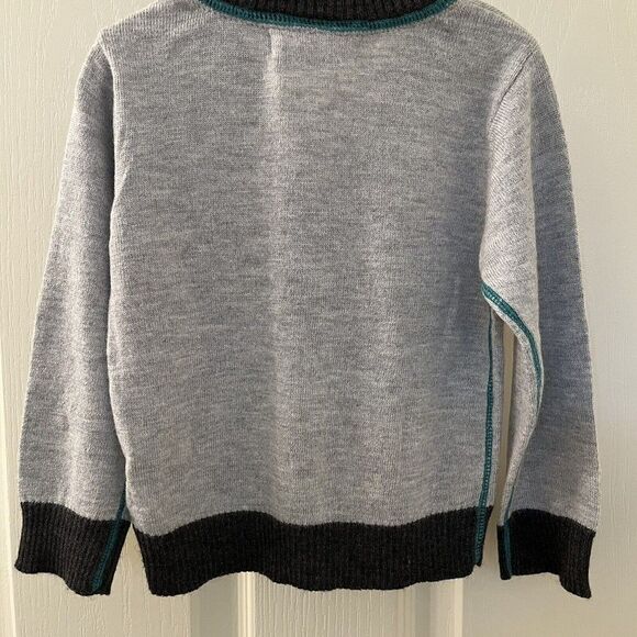 DEUX PAR DEUX Boys Pullover Sweater Like a Viking Gray Wool Angora SZ 18 Months - Picture 11 of 11
